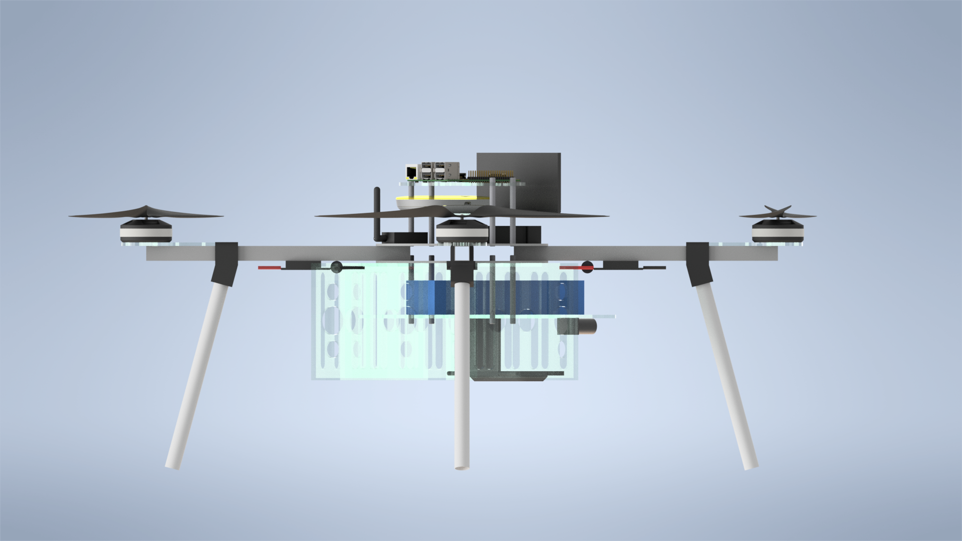 四轴输送无人机模型cero5.0可编辑